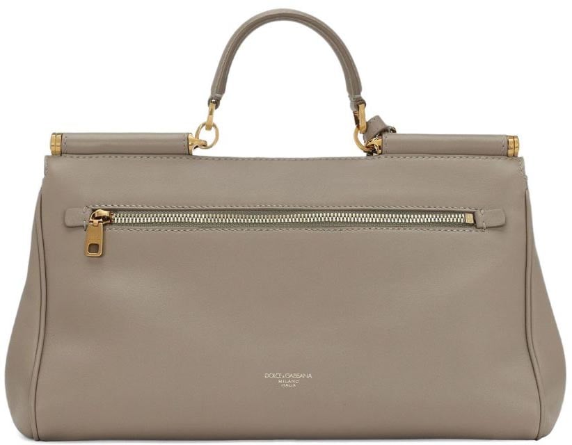 Dolce & Gabbana Borsa a Mano Sicily Media Beige