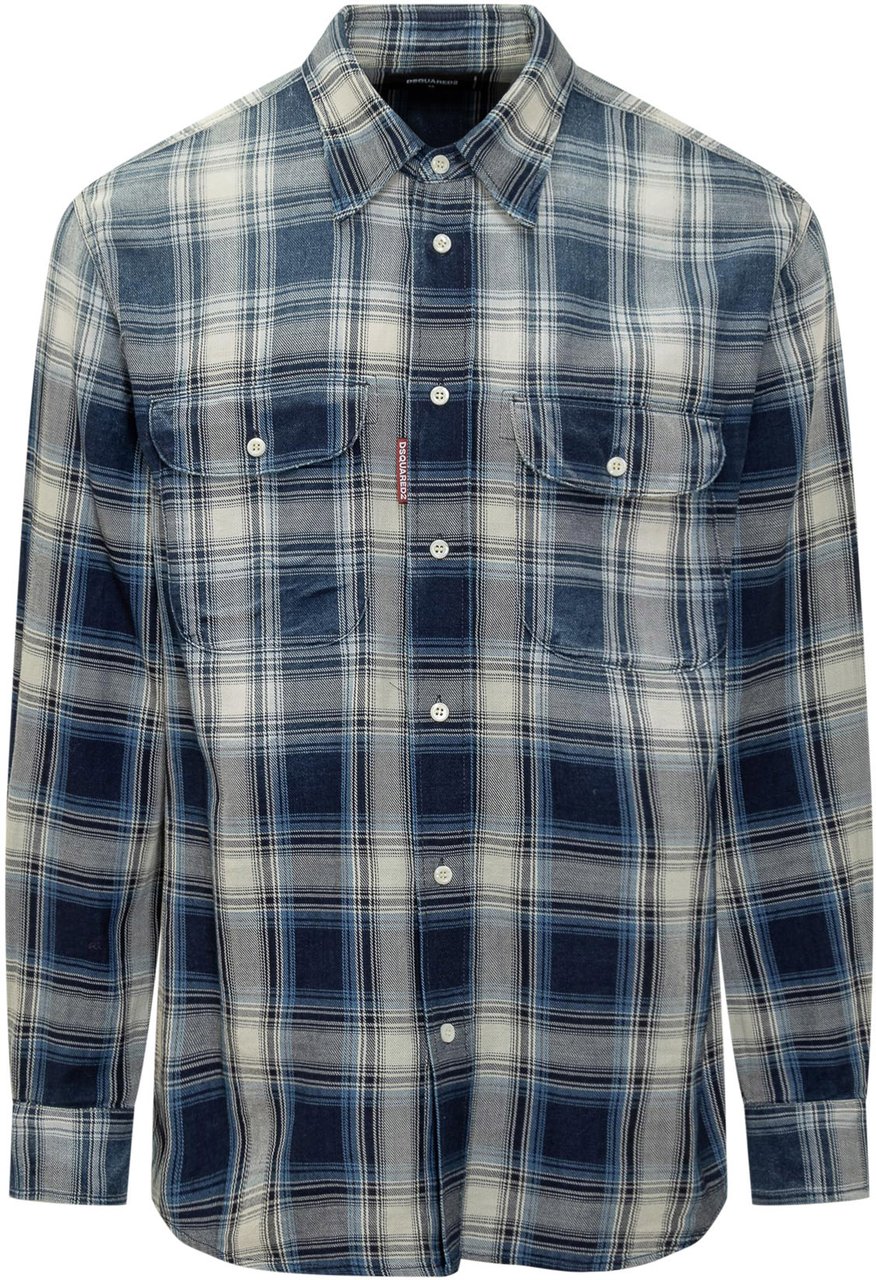 Dsquared2 Dsquared2 Camicia a Quadri Blu Divers
