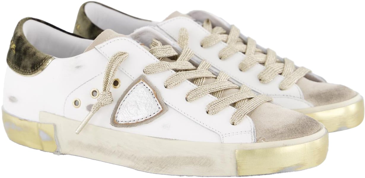 Philippe Model Dames Prsx Low Sneaker Wit Wit