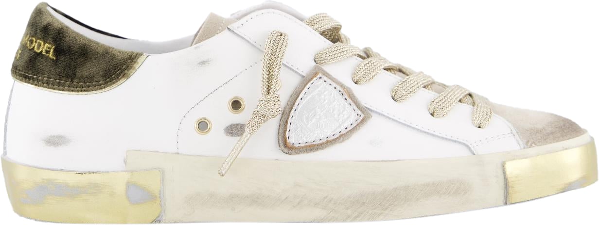 Philippe Model Dames Prsx Low Sneaker Wit Wit