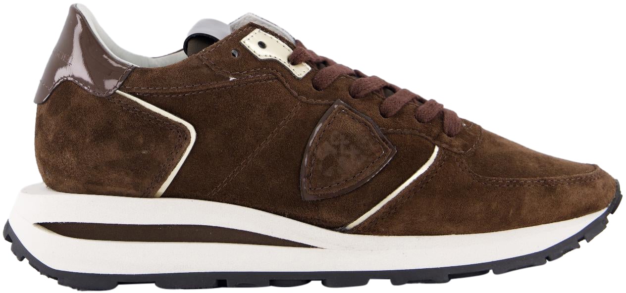 Philippe Model Dames Tropez Haute Sneaker Bruin Bruin