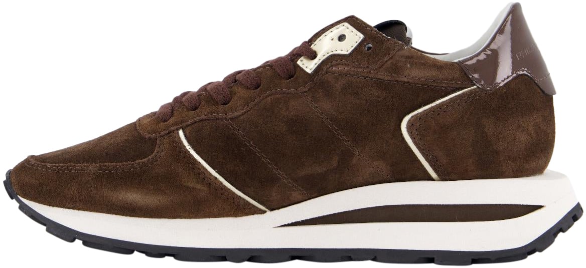 Philippe Model Dames Tropez Haute Sneaker Bruin Bruin