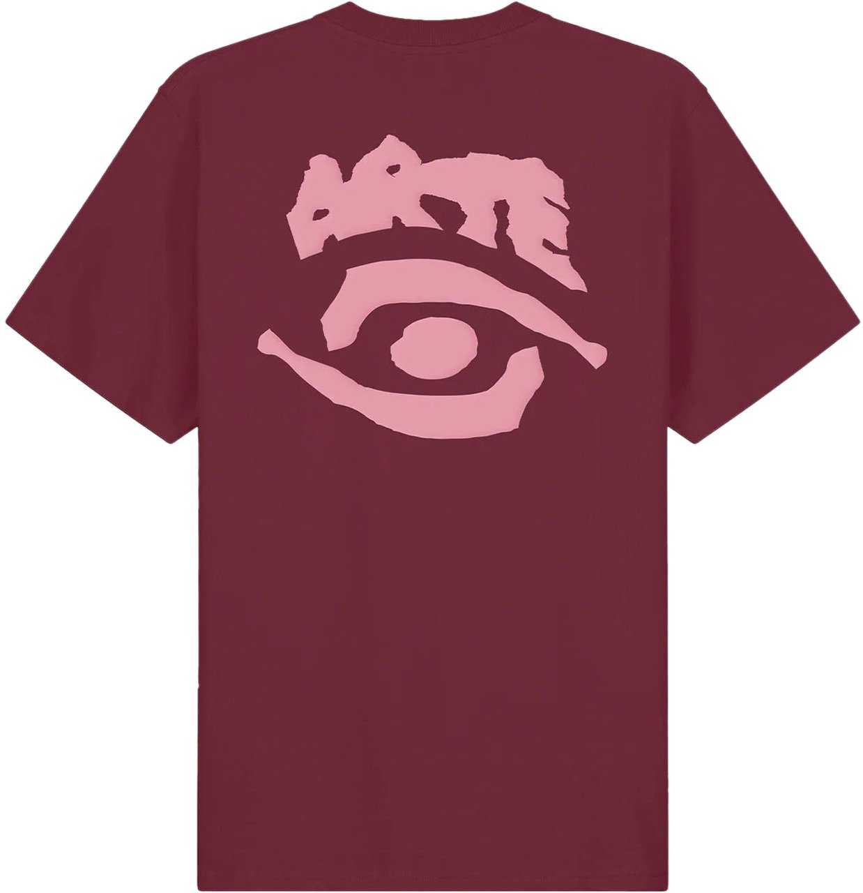Arte Antwerp EYE PRINT LOGO T-SHIRT BURGUNDY Rood