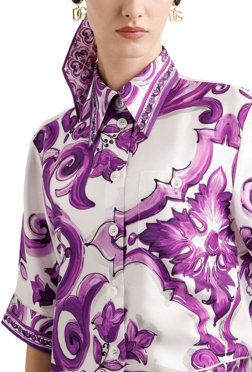 Dolce & Gabbana Shirts Purple Paars