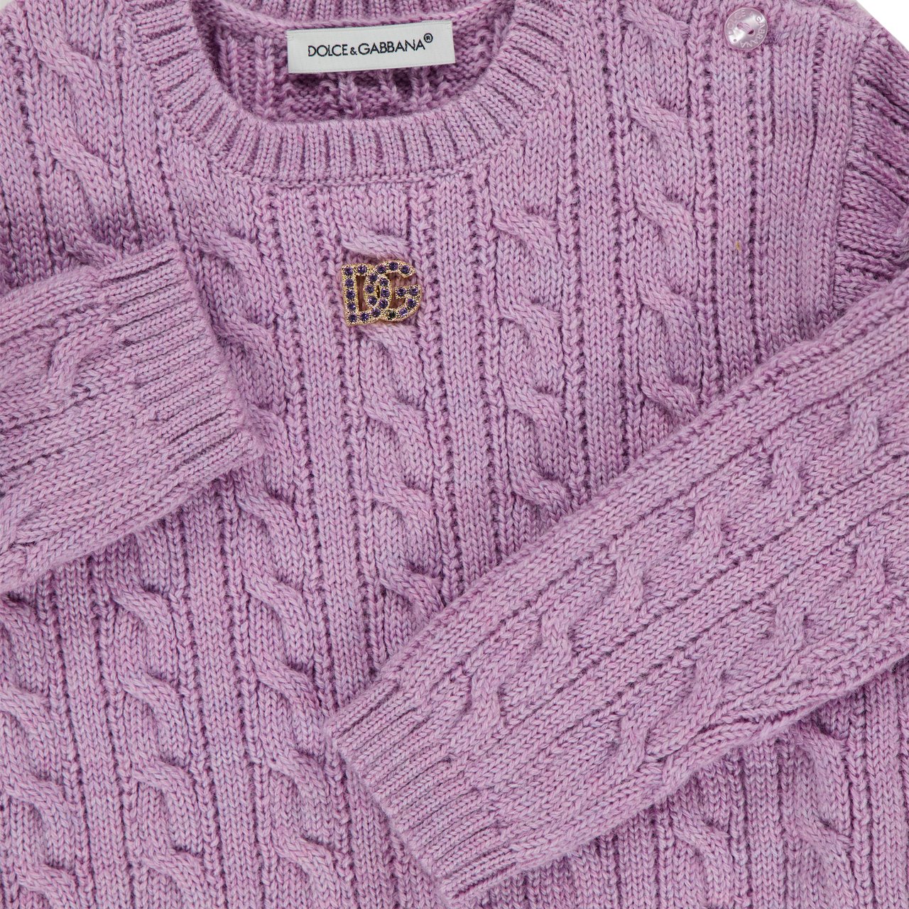 Dolce & Gabbana Dolce & Gabbana Baby Meisjes Trui In Lila Paars