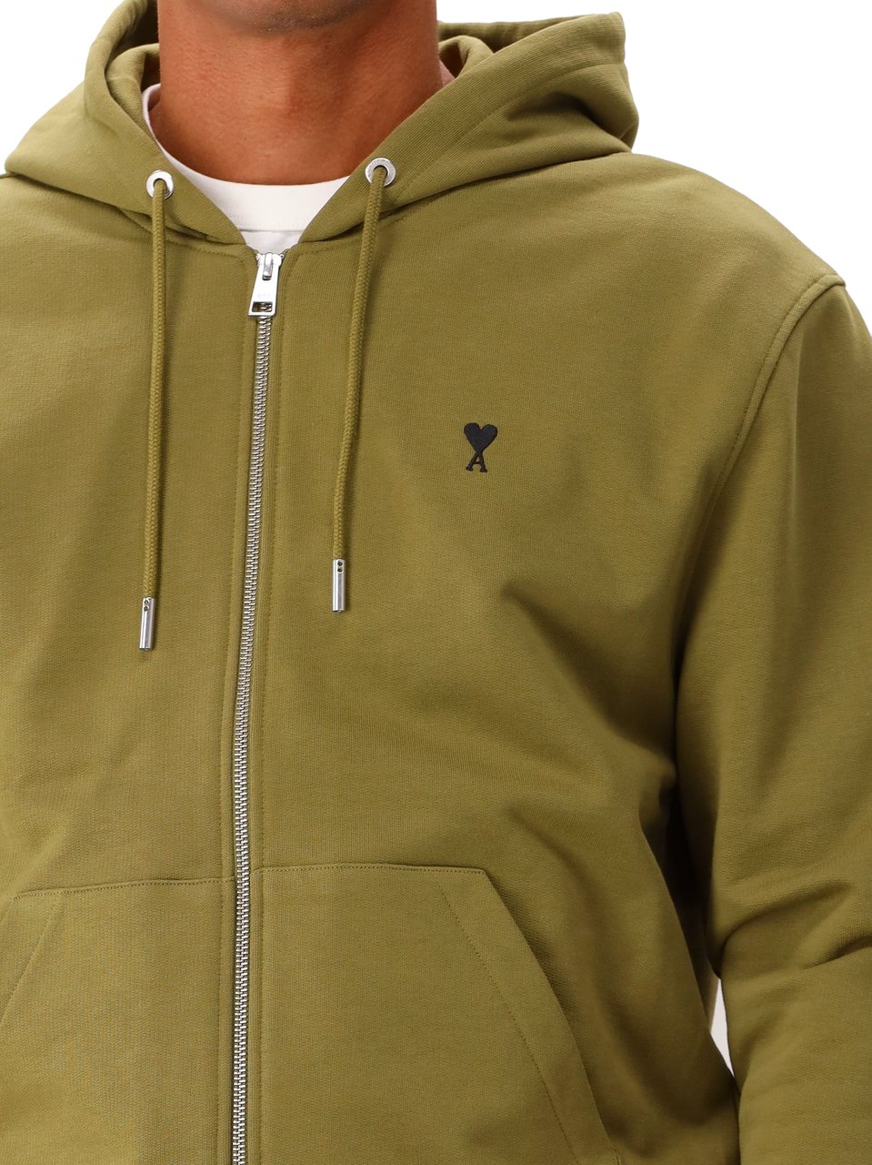 AMI Paris Sweaters Light Grey Grijs