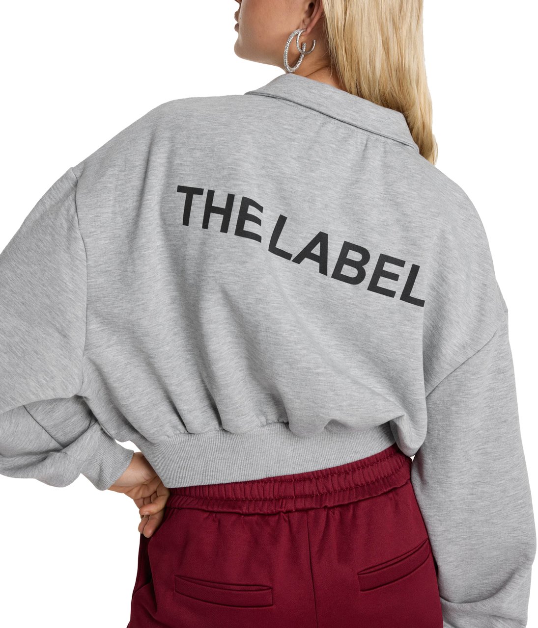 Alix The Label Polo Sweater Grijs