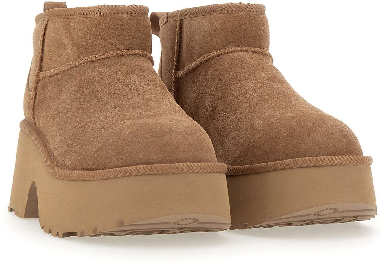 UGG Dames Ultra Mini New Height Chestnut Beige