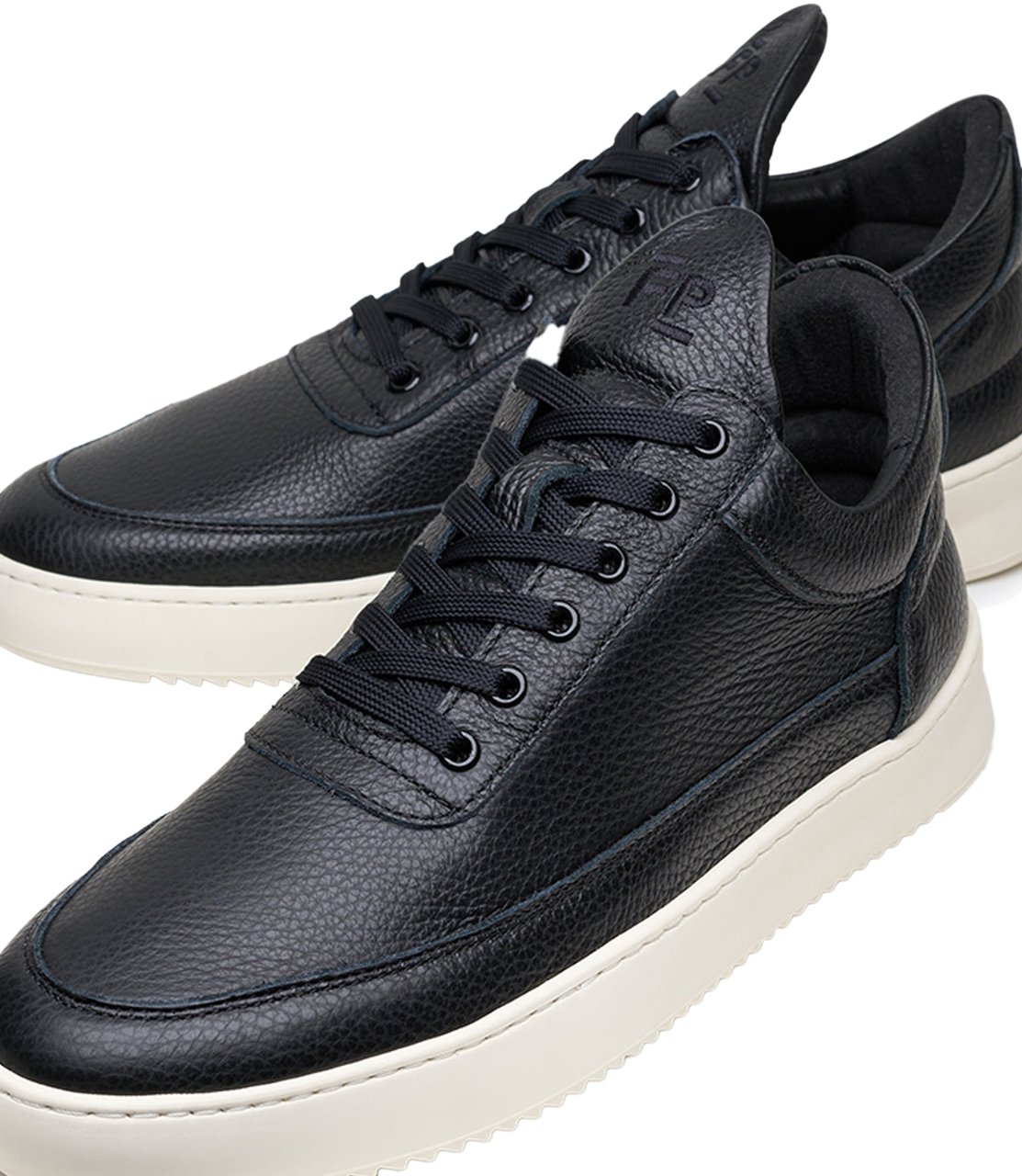 Filling Pieces Heren Low Top Grain Zwart