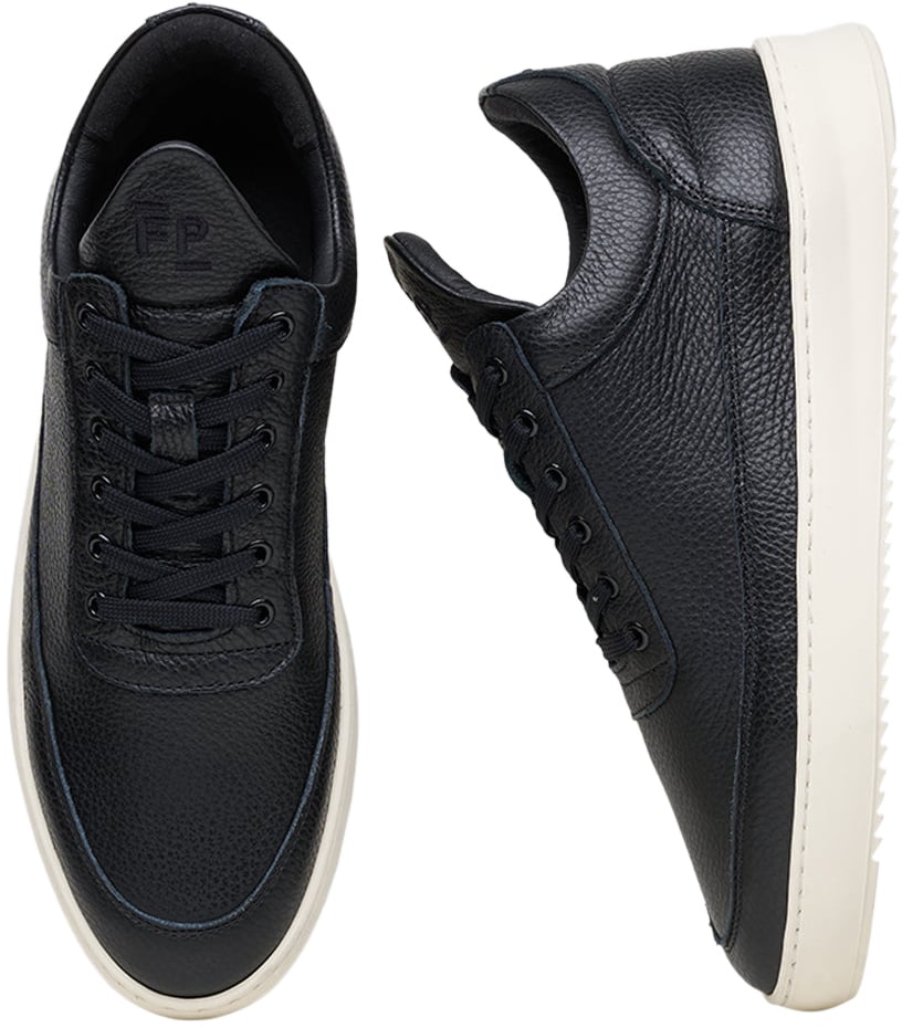 Filling Pieces Heren Low Top Grain Zwart