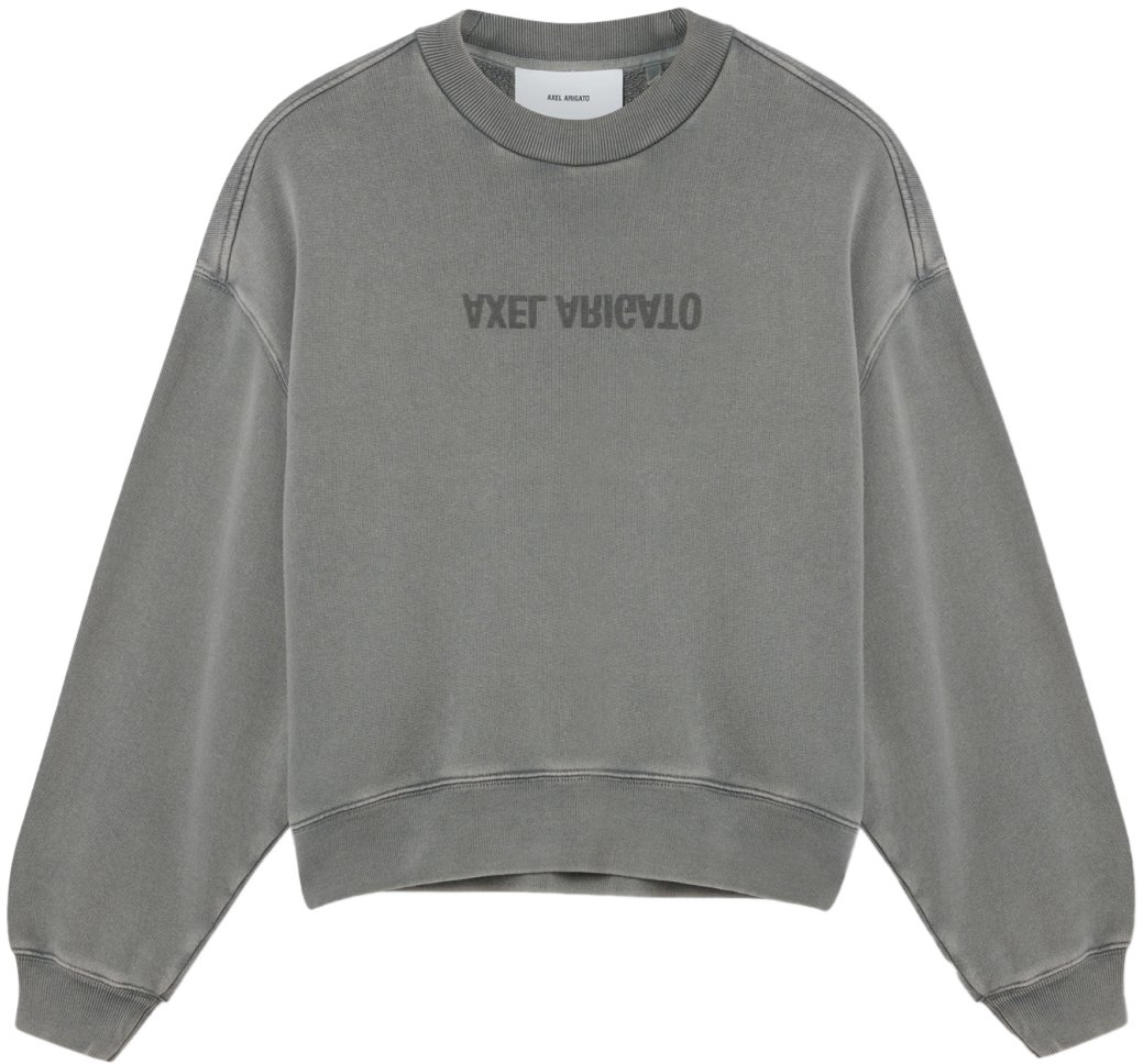 Axel Arigato Distort Logo Washed Sweatshirt Grijs