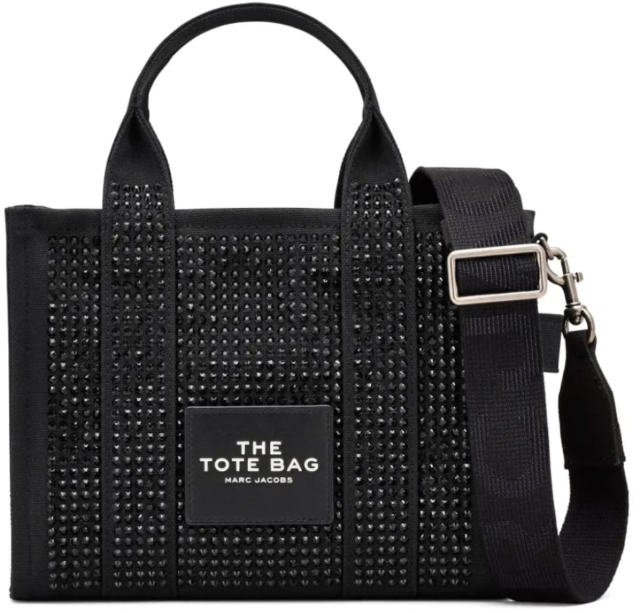 Marc Jacobs The Crystal Canvas Small Tote Bag Zwart