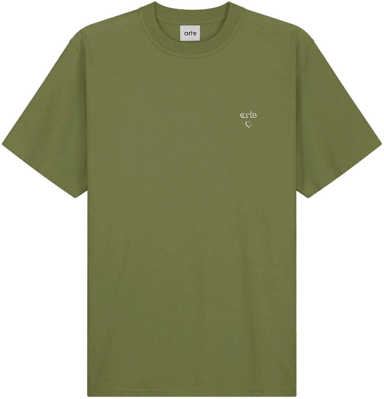 Arte Antwerp ARTE ANTWERP ARTE HEART LOGO T-SHIRT GREEN Groen
