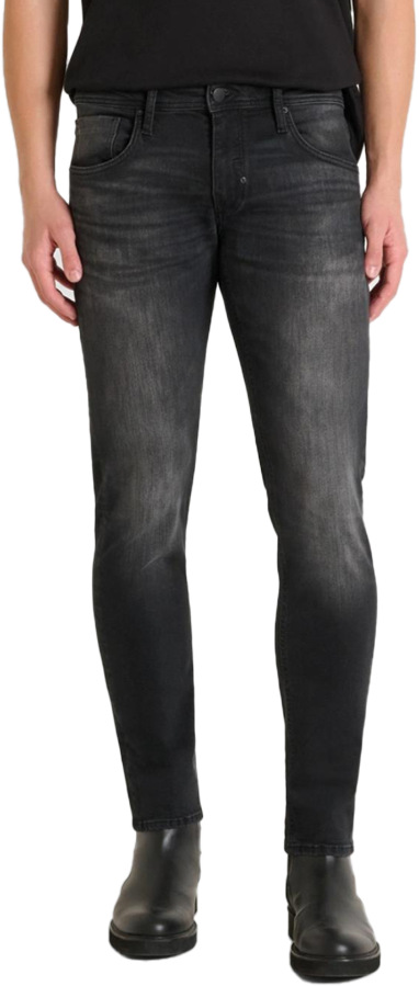 Antony Morato JEANS KURT COMFORT TAPERED FIT IN ICONIC BLACK BLACK DENIM Zwart