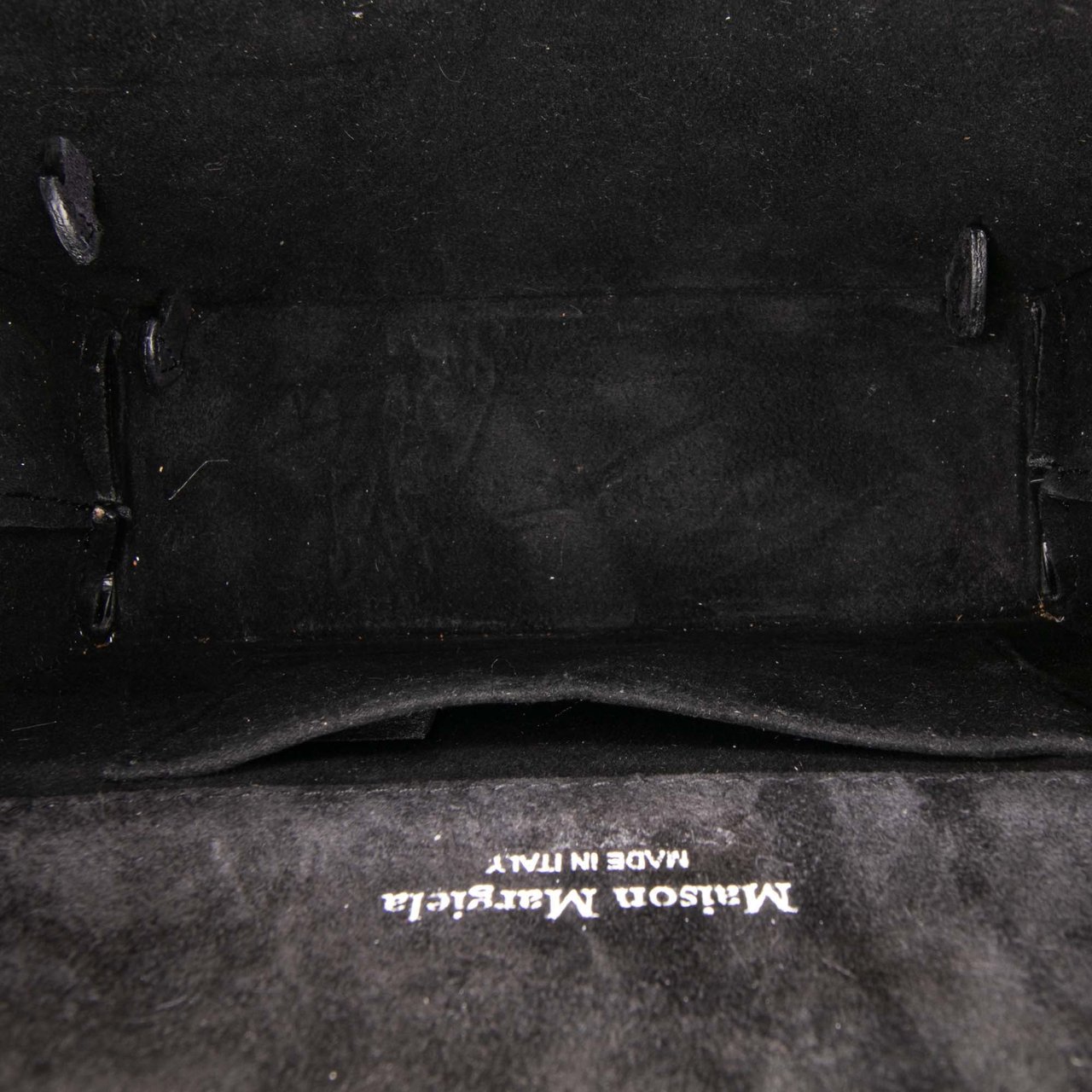 Maison Margiela Small Leather Snatched Classique Bag Zwart