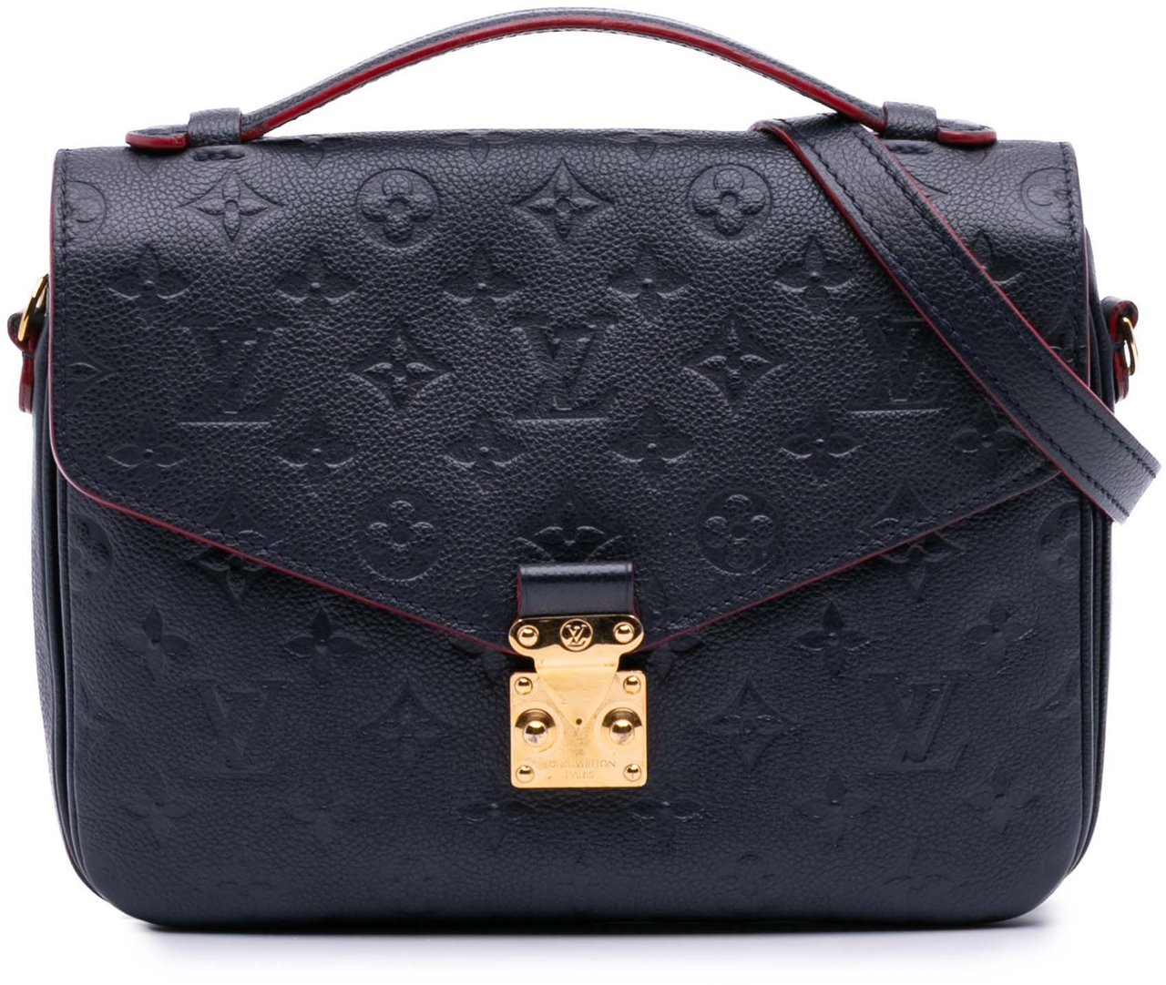 Louis Vuitton Monogram Empreinte Pochette Metis Blauw