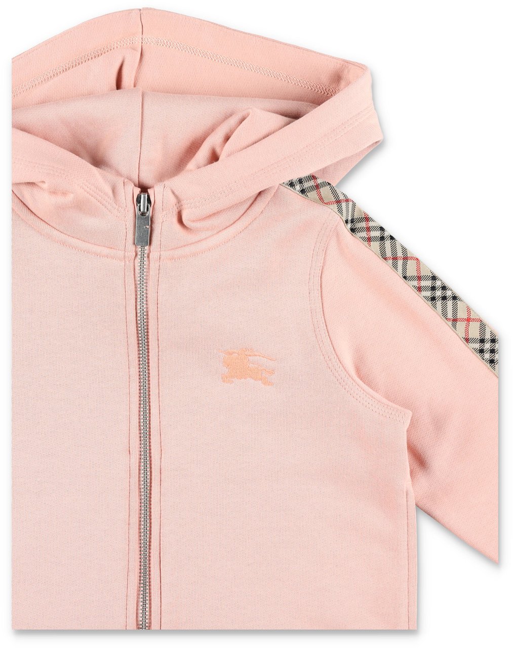Burberry Zip Fleece Lateral Check Rosa Roze