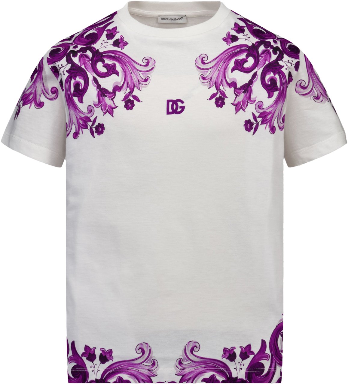 Dolce & Gabbana Dolce & Gabbana Kinder Meisjes T-Shirt In Wit Wit