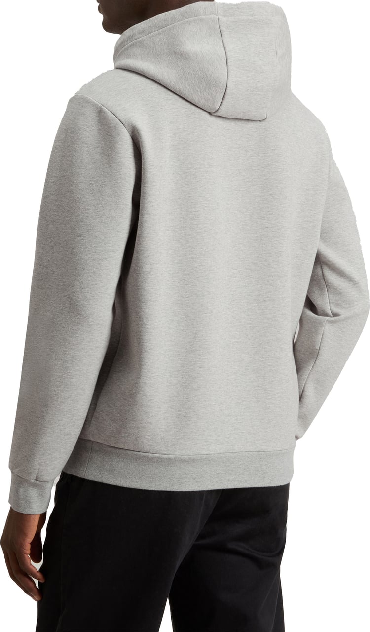 Woolrich Logo Interlock Hoodie Grijs