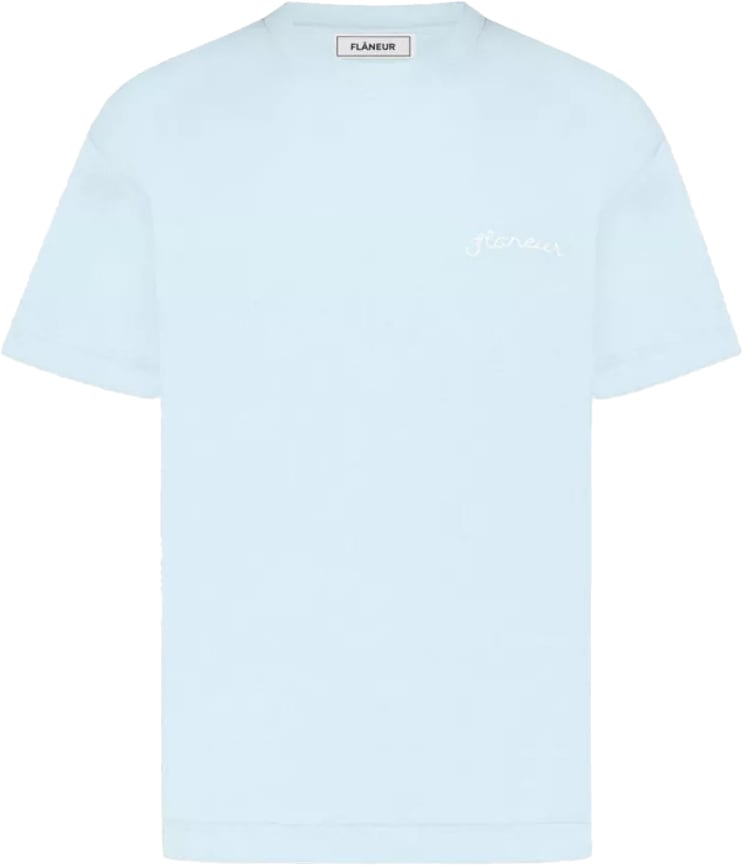 FLÂNEUR t-shirt blauw logo Blauw