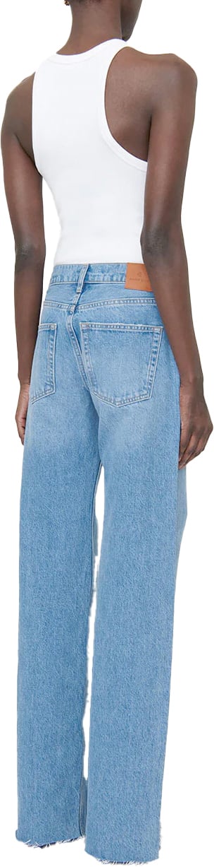 Anine Bing Hugh jeans high rise Blauw