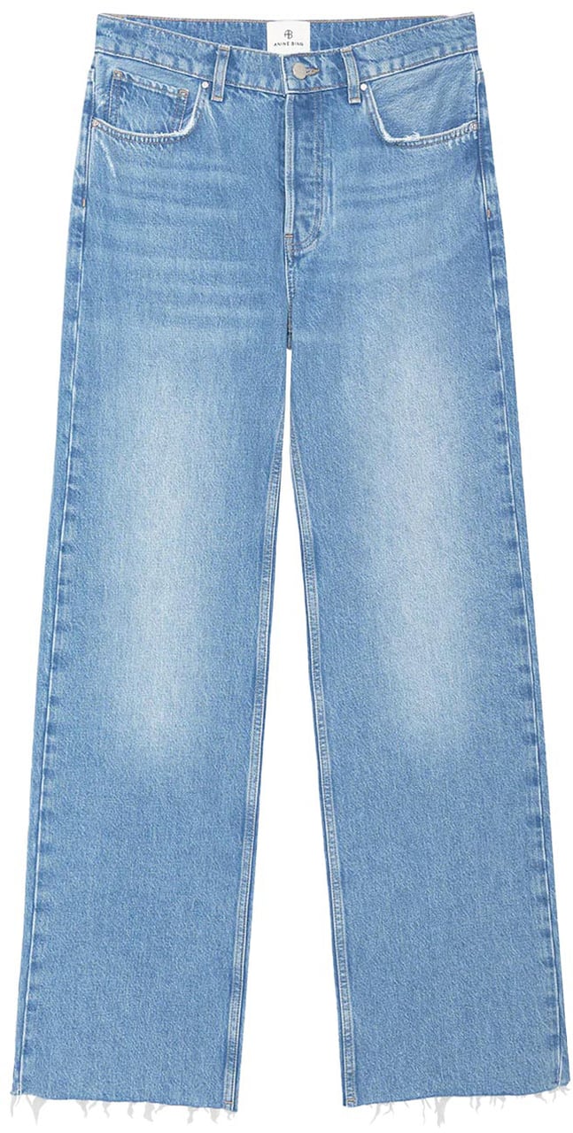 Anine Bing Hugh jeans high rise Blauw