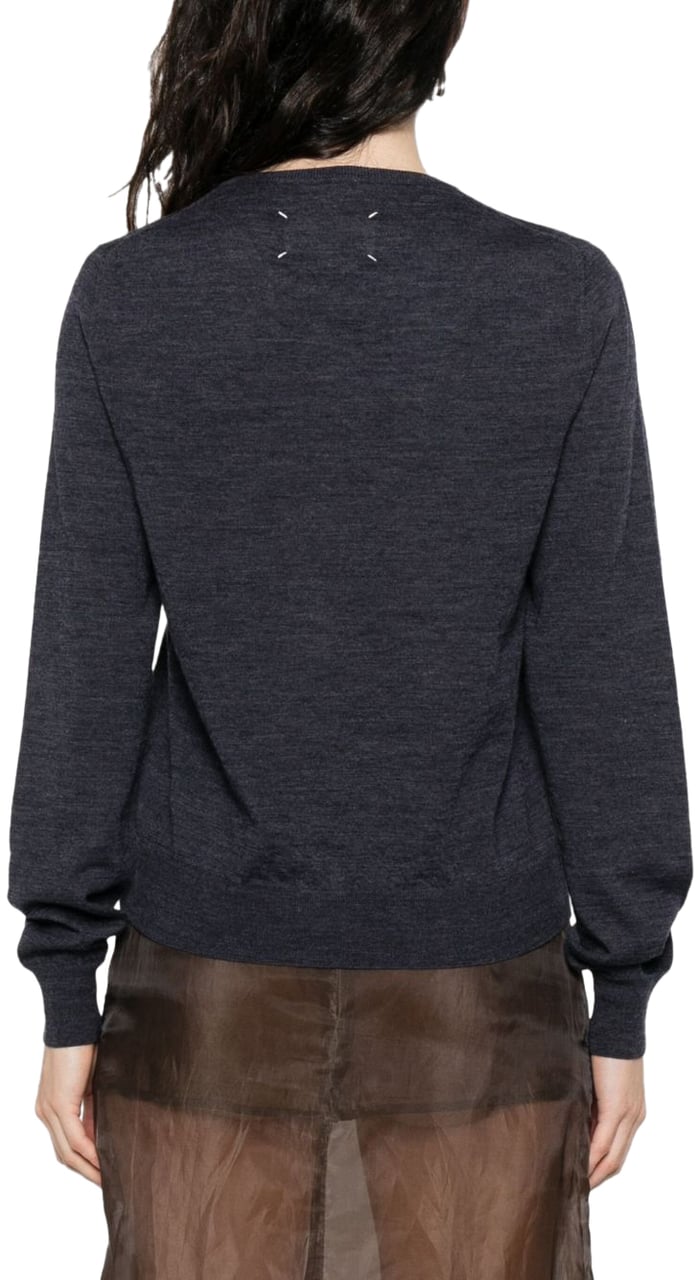 Maison Margiela Sweaters Blue Blauw