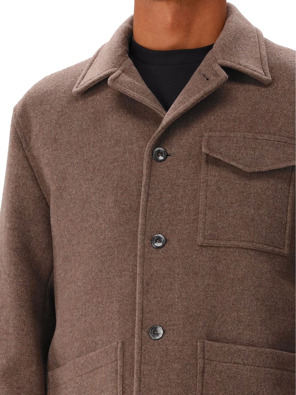 Herno Herno Wollen Jas Bruin Bruin