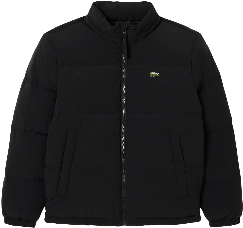 Lacoste doudoune a capuche deperlante Zwart