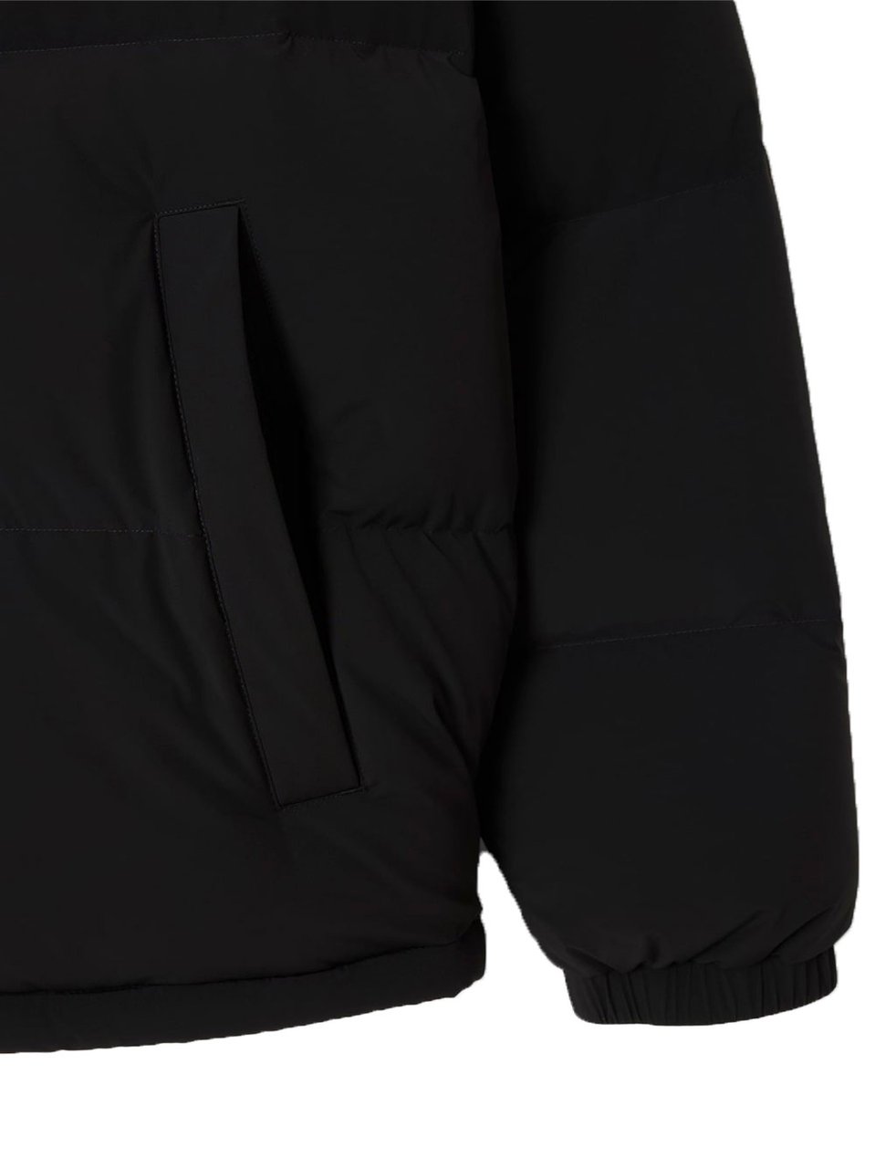 Lacoste doudoune a capuche deperlante Zwart