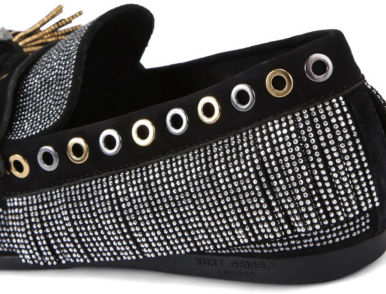Kurt Geiger London PomPom Moccasin Zwart