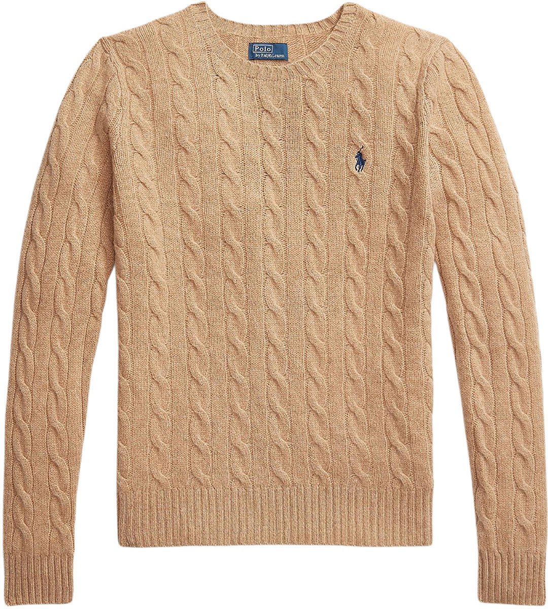 Ralph Lauren Kabeltrui Camel Bruin