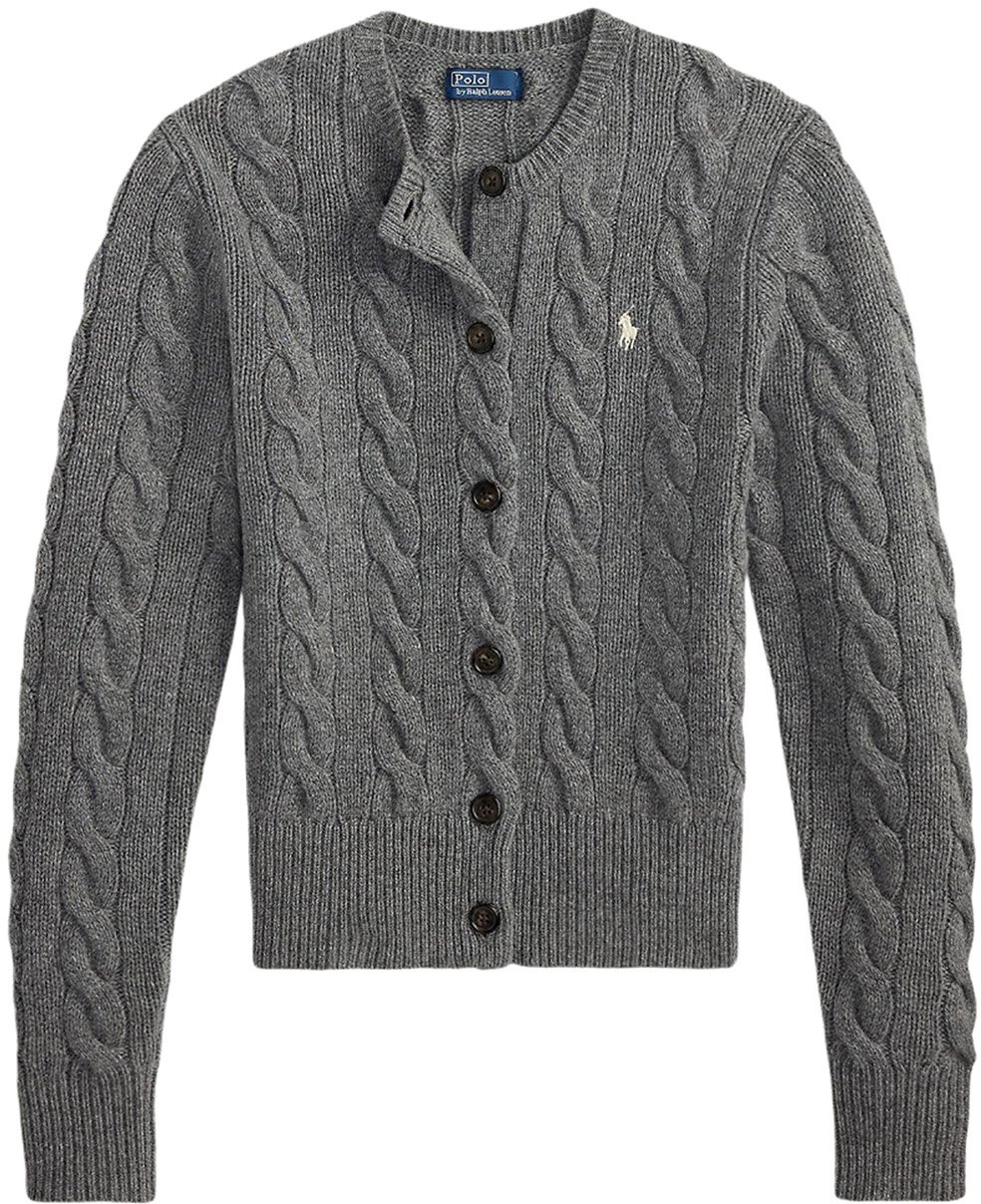 Ralph Lauren Kabeltrui Donkergrijs Grijs
