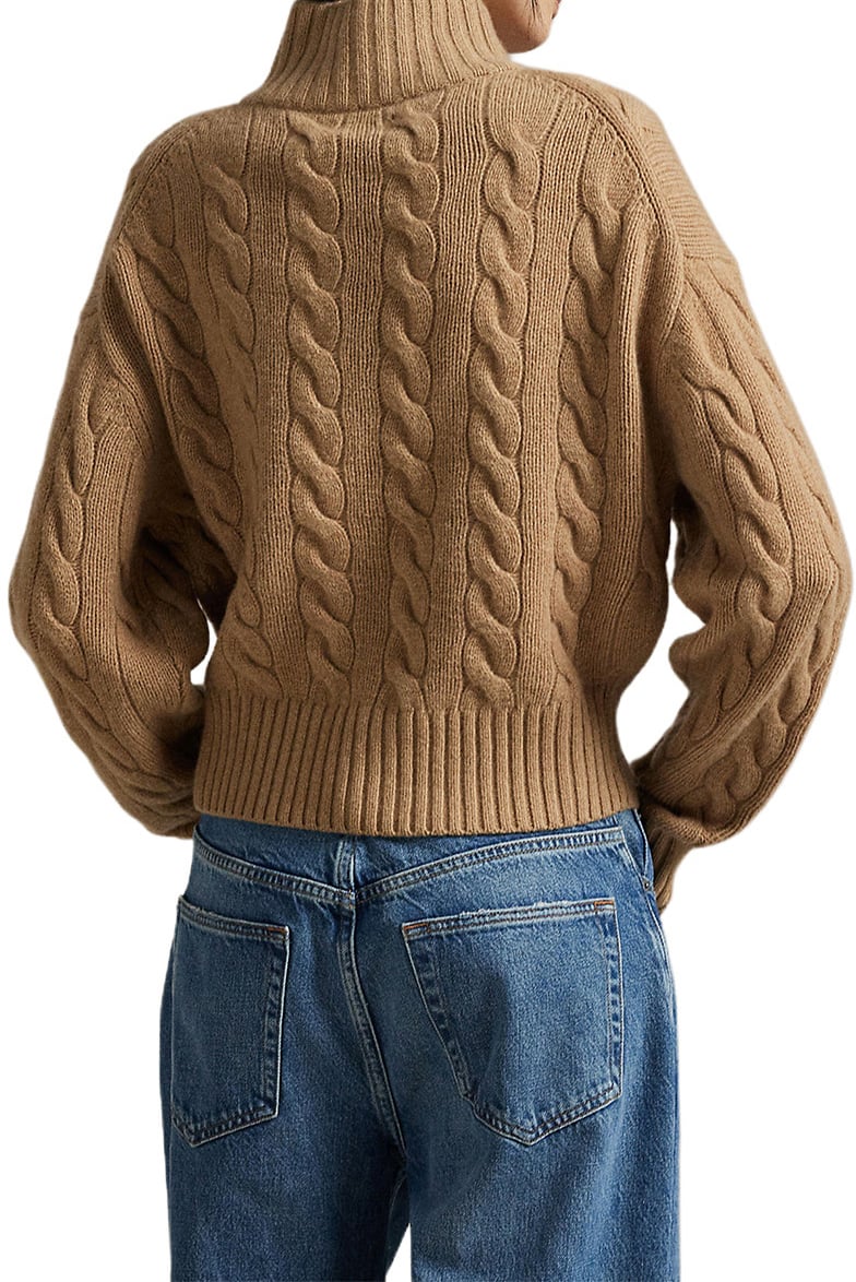 Ralph Lauren Half Zip Trui Bruin Bruin