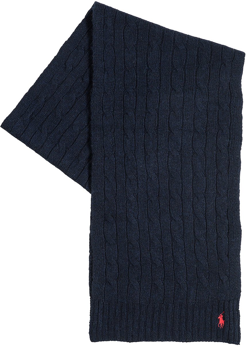 Ralph Lauren Logo Sjaal Donkerblauw Blauw
