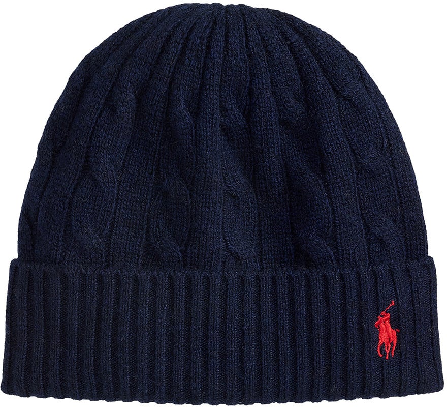 Ralph Lauren Gebreide Muts Blauw Blauw