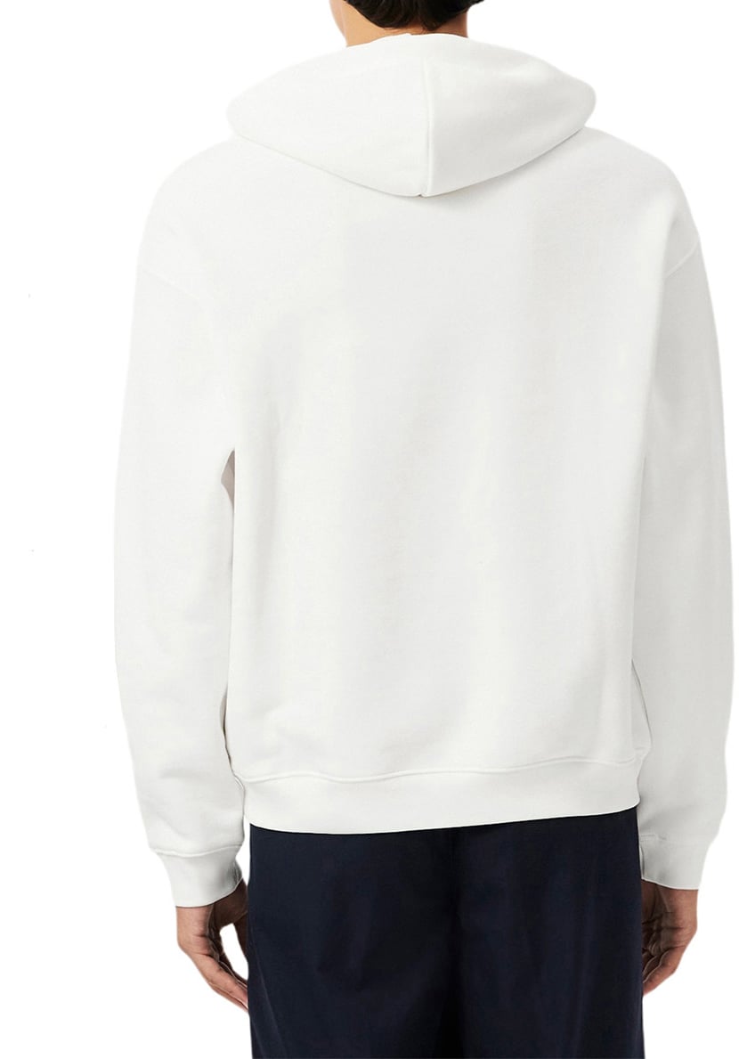 Lacoste Heavy Fleece Hoodie Wit