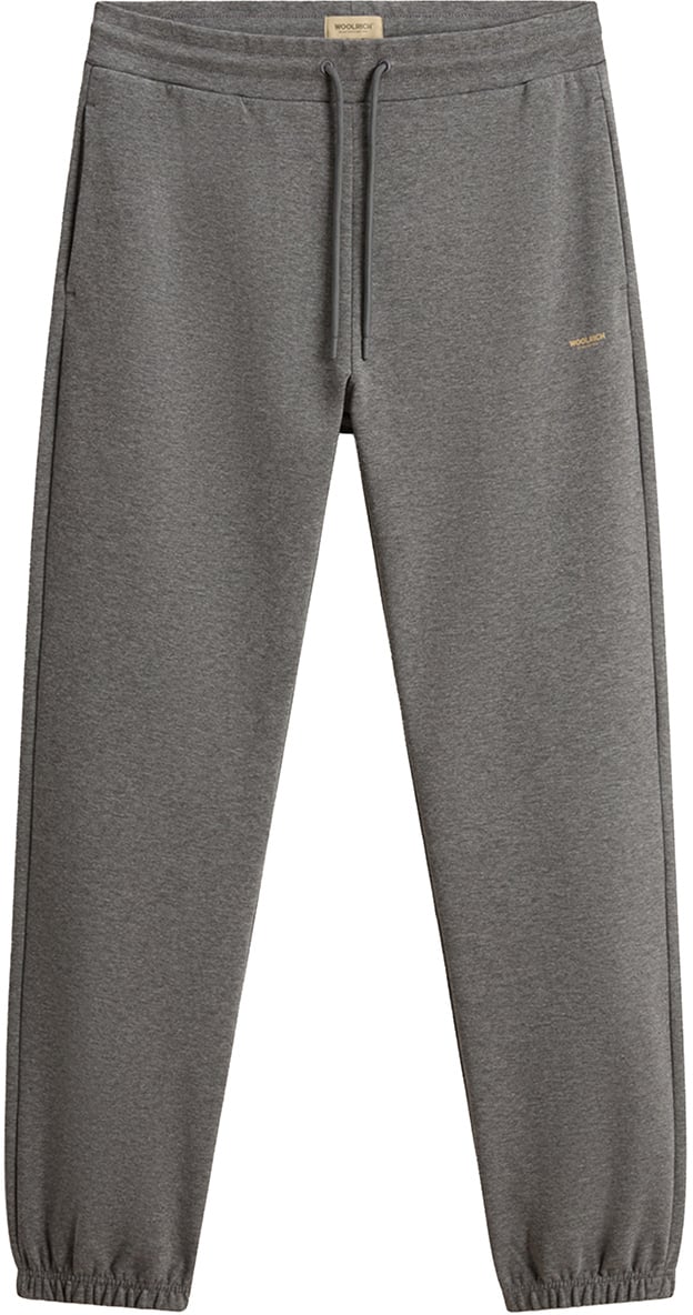 Woolrich Logo interlock sweat Grijs