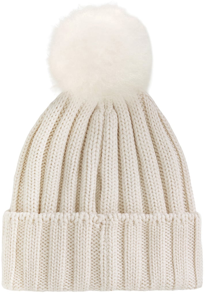 Woolrich Beanie Cash Pom Pom Wit