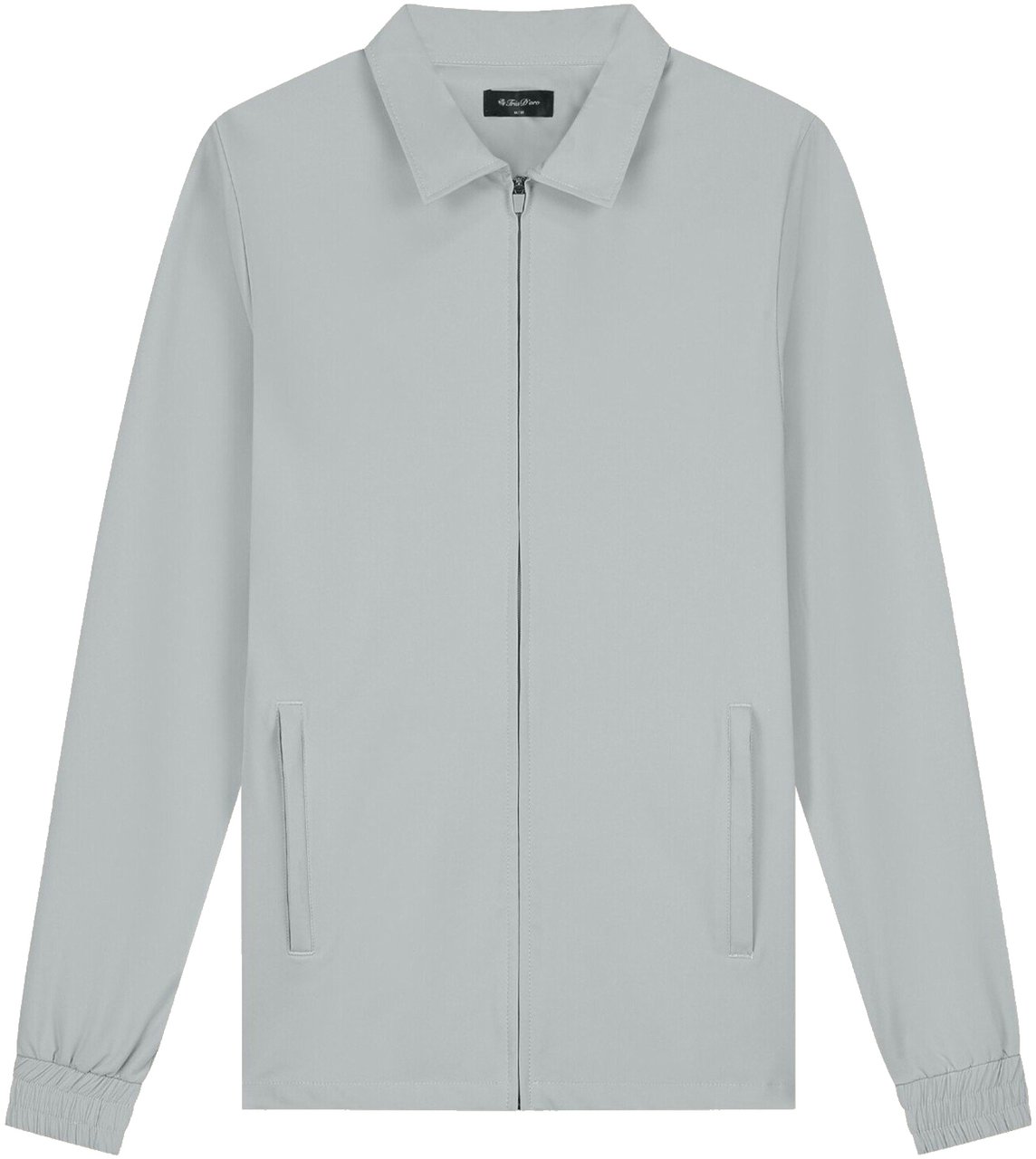 TriaD'oro Jacket With Collar Light Grey Grijs