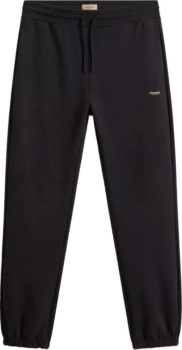 Woolrich Logo Interlock Sweatpants Black Zwart