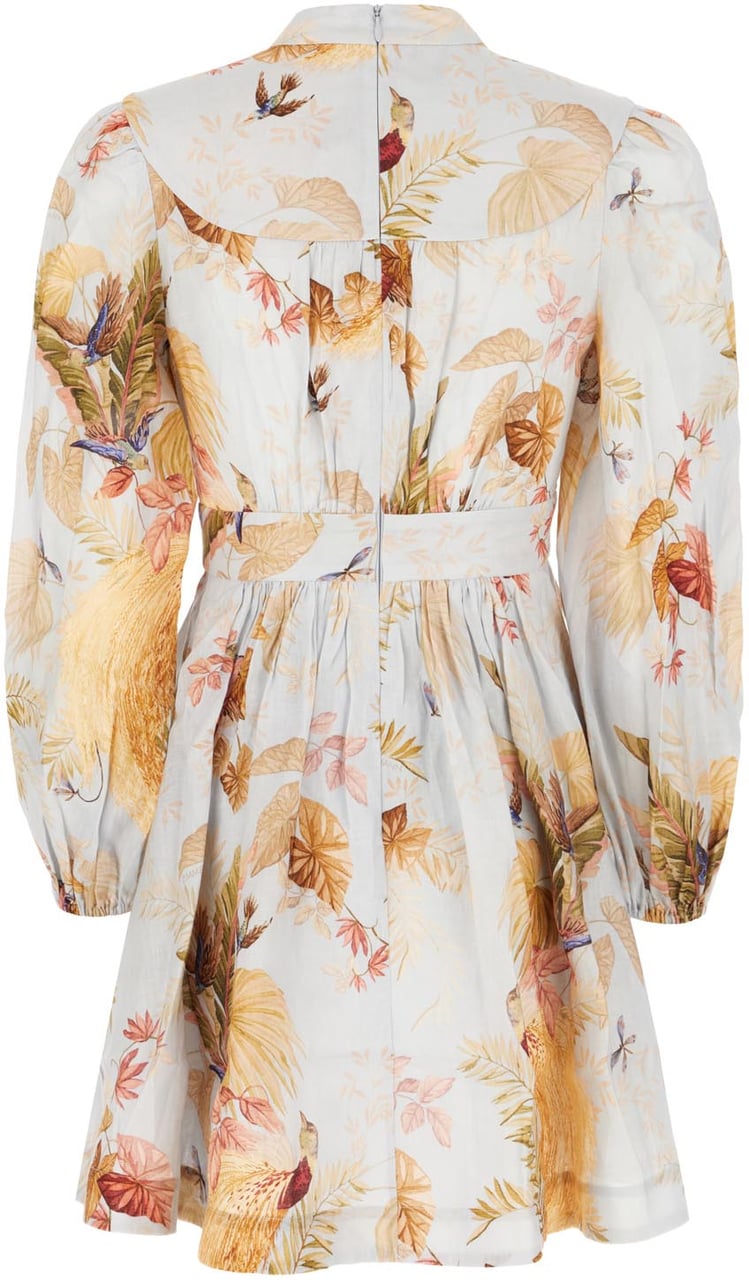 Zimmermann Zimmermann Printed linen Ascension mini dress Divers