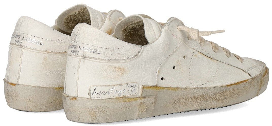 Philippe Model PHILIPPE MODEL PRSX LOW VINTAGE SNEAKER Wit