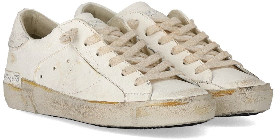 Philippe Model PHILIPPE MODEL PRSX LOW VINTAGE SNEAKER Wit