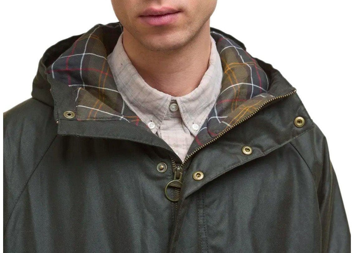 Barbour BARBOUR BEDALE WAX OLIVE PARKA Groen