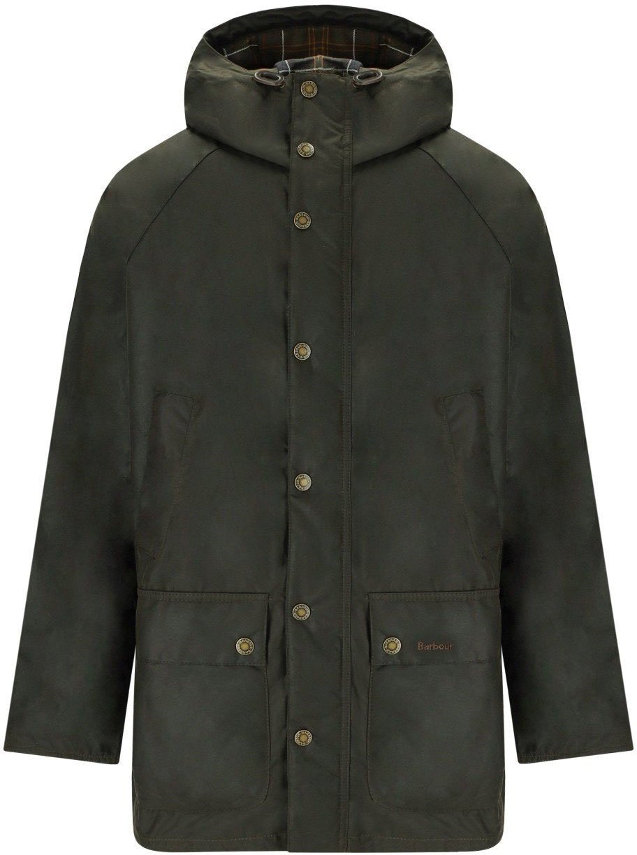 Barbour BARBOUR BEDALE WAX OLIVE PARKA Groen