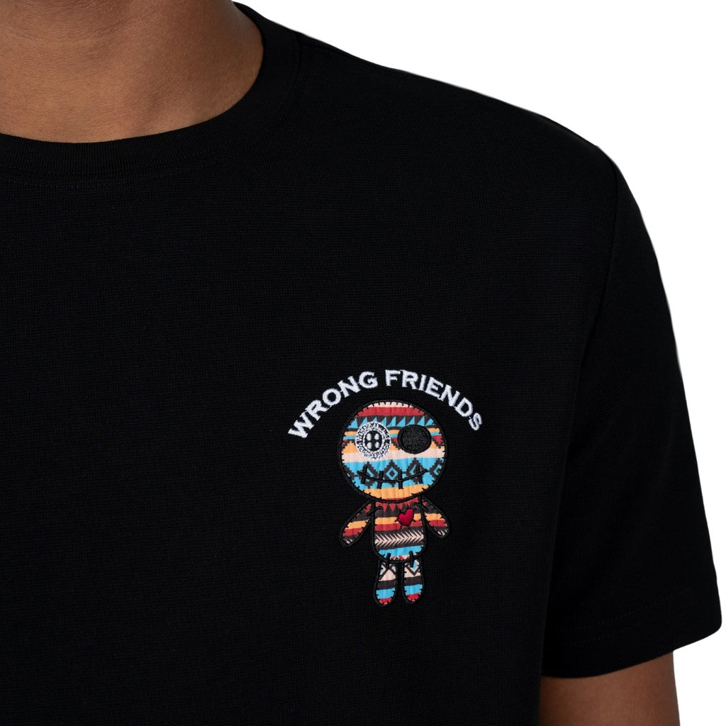 Wrong Friends SAN BENITO T-SHIRT - BLACK Zwart