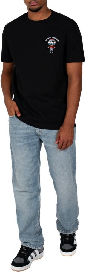 Wrong Friends SAN BENITO T-SHIRT - BLACK Zwart
