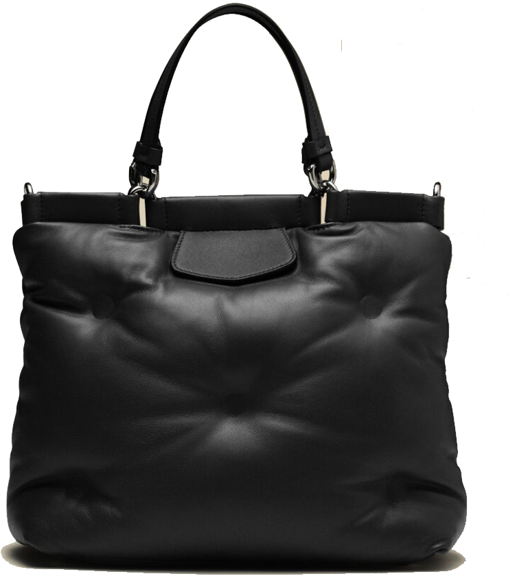 Maison Margiela Glam Slam Shopping Small Black Zwart