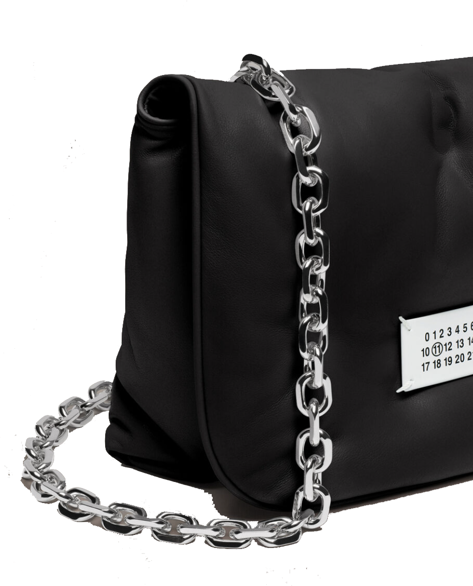 Maison Margiela Glam Slam Flap Small Black Zwart